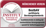 Rating Institut für Vorsorge und Finanzplanung Gütesiegel für zertifizierte Beratungsstandards BestbAV - Münchener Verein